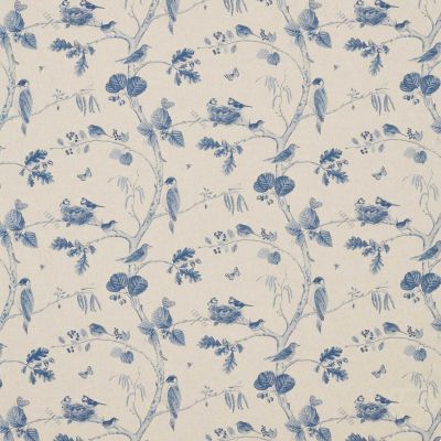 Woodland Chorus Indigo/Linen