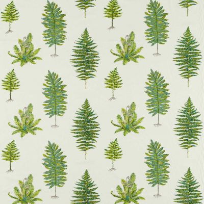 Fernery Embroidery Botanical Green