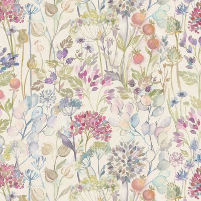 Hedgerow Printed Linen Fabric Natural