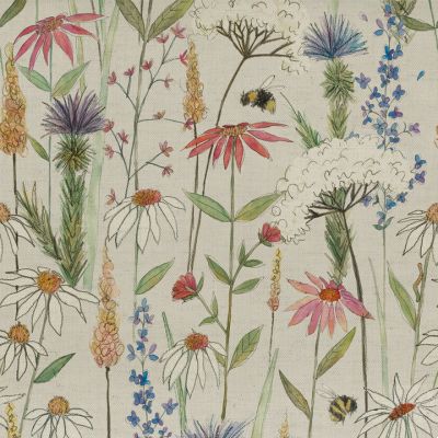 Hermione Printed Cotton Fabric Natural