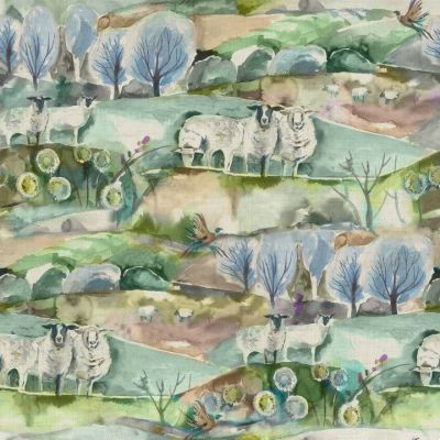 Buttermere Printed Cotton Fabric Sage