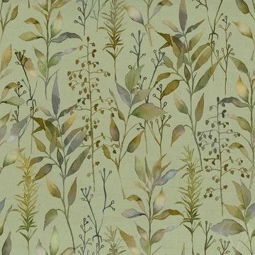 Aberduna Printed Cotton Fabric Sage