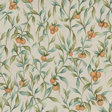 Aura Printed Cotton Fabric Moss