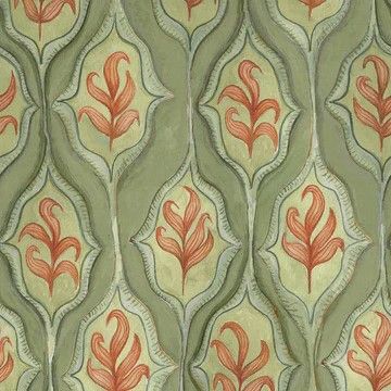 Zephyr Printed Cotton Fabric Moss