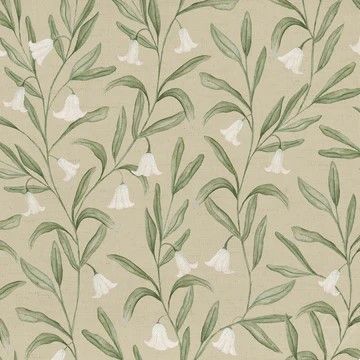 Bell Meadow Printed Cotton Fabric Hazel